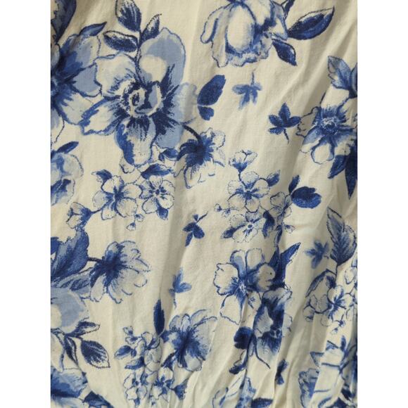 H&M Womens‎ Balloon Sleeve Pure Cotton Open-Back Dress XXL Cottage Core Coquette - Picture 7 of 14